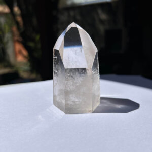 Ponta de Cristal de Quartzo Transparente